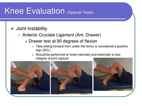 special test for knee instability